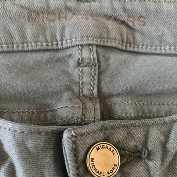 🎄Michael Kors Olive Green Crop Jeans - Picture 3 of 5